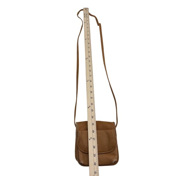 Small Tan Crossbody Bag With Magnetic Closure - Picture 5 of 5